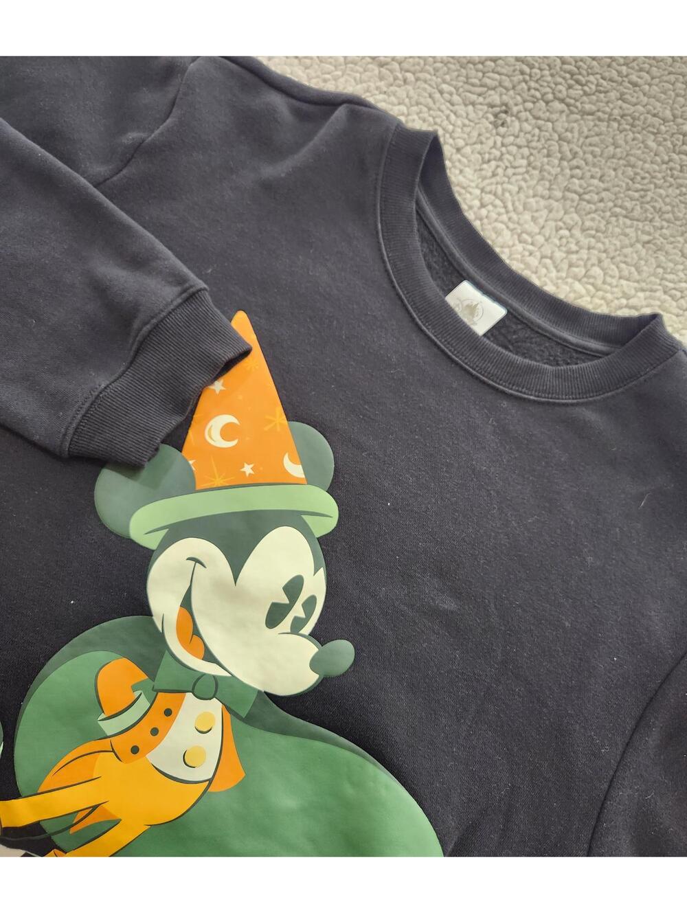 Disneyland Resor Mickey Mouse Halloween Pullover Crewneck Sweatshirt Large